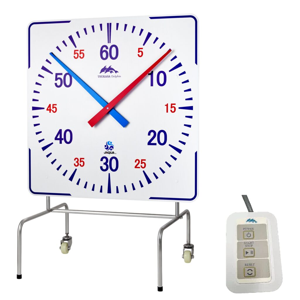 スポーツタイマー（リセット機能付・ステンレススタンド式／グリップスイッチ付）